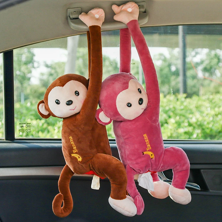Plush Monkey Toy Style Anime Tissue Holder Tissue Box Cartoon Tissue
