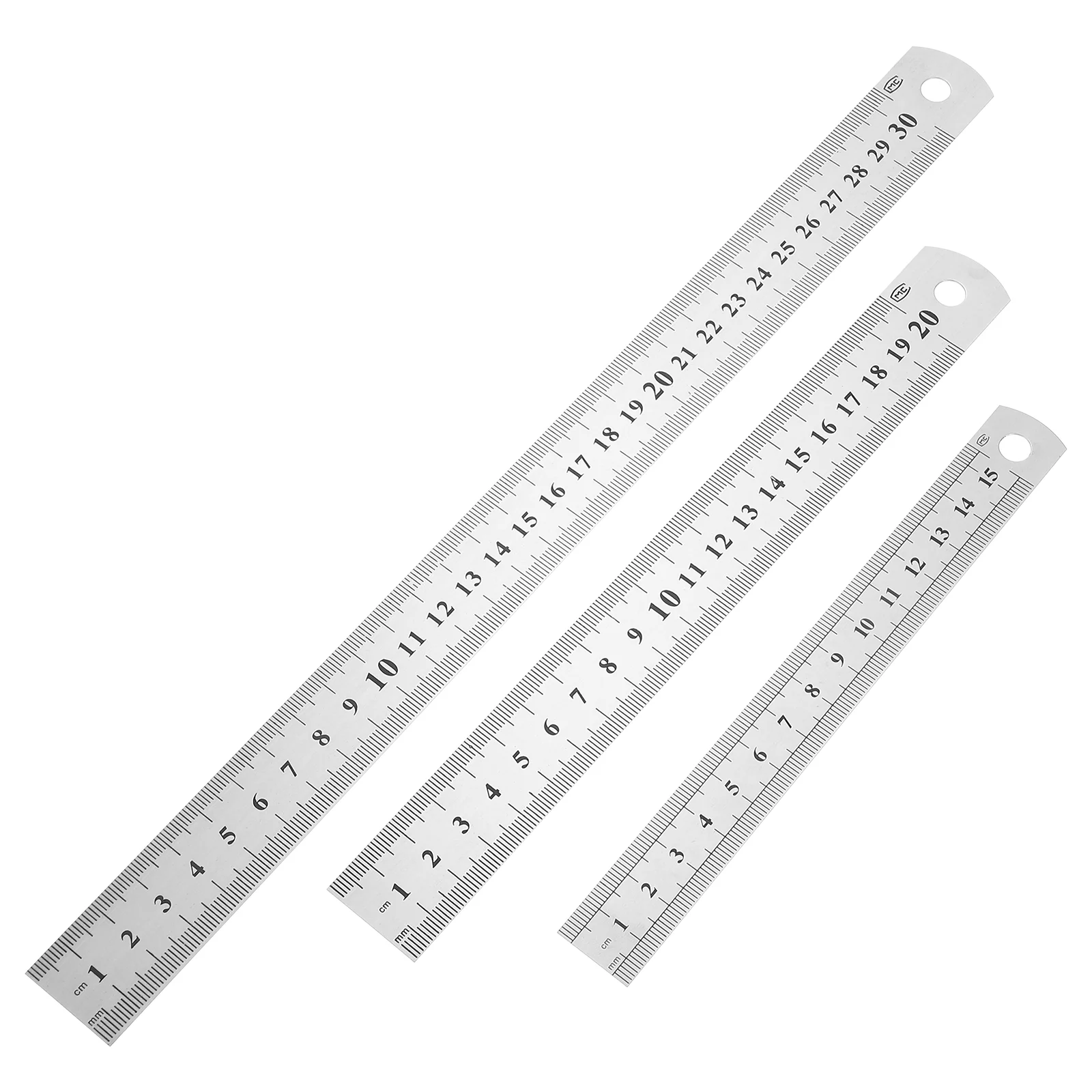 3-Pcs-Steel-Ruler-Rulers-Painting-Straight-Measure-Tool-Metal ...