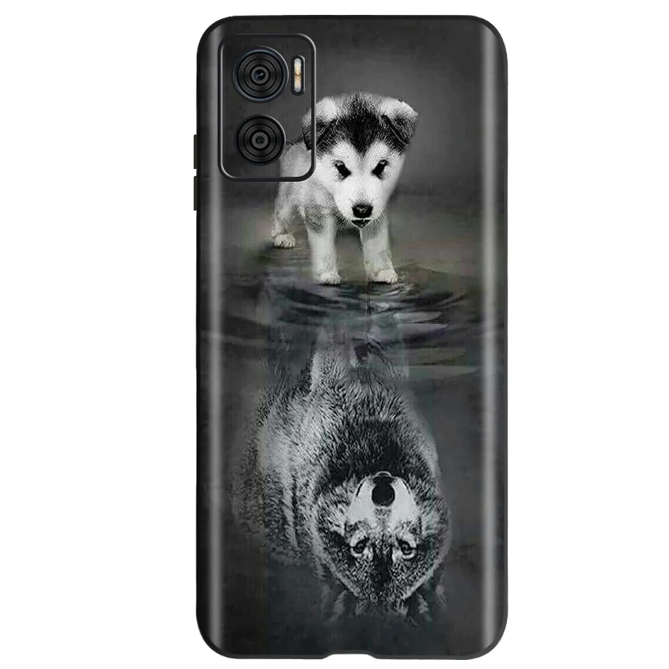 Elegant Flower Butterfly Soft Phone Case for Motorola Moto E Series