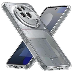 Gradient Airbag TPU Shockproof Protective Phone Case Cover for Nothing CMF Phone 1 (Transparent)