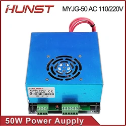 Hunst MYJG 50W CO2 Laser Power Supply 110V/220V Laser Generator For 40~60w CO2 Engraving Cutting Machine Glass Tube