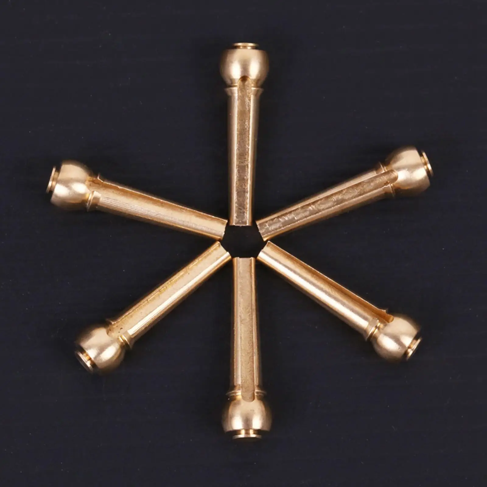 

6x Guitar Bridge Pins Golden Durable Guitar Bridge Strings Nail Pins Brass Endpin for Wood Guitar Folk Guitar Acoustic Guitar
