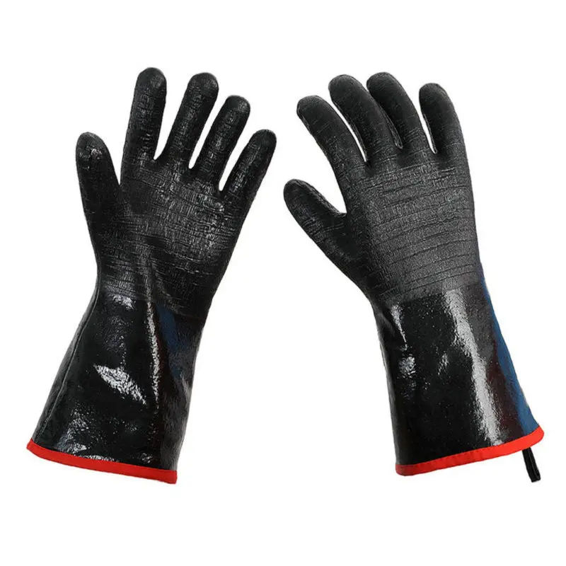 Oven , barbecue gloves, processing fried high-temperature food, waterproof, fireproof, oil resistant neoprene coating