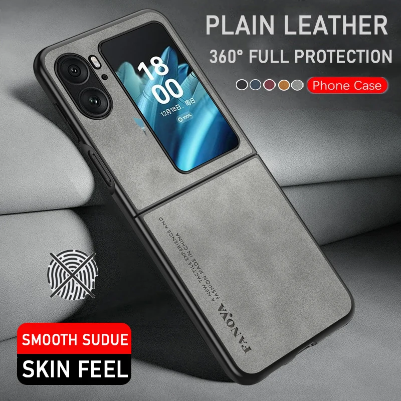 Custodia In Pelle Di Lusso Per Oppo Find N2 Flip Drop Case Custodia Antiscivolo Per Oppo Find N2 Funda Protectora Oppo Find N2/Find N2 Flip