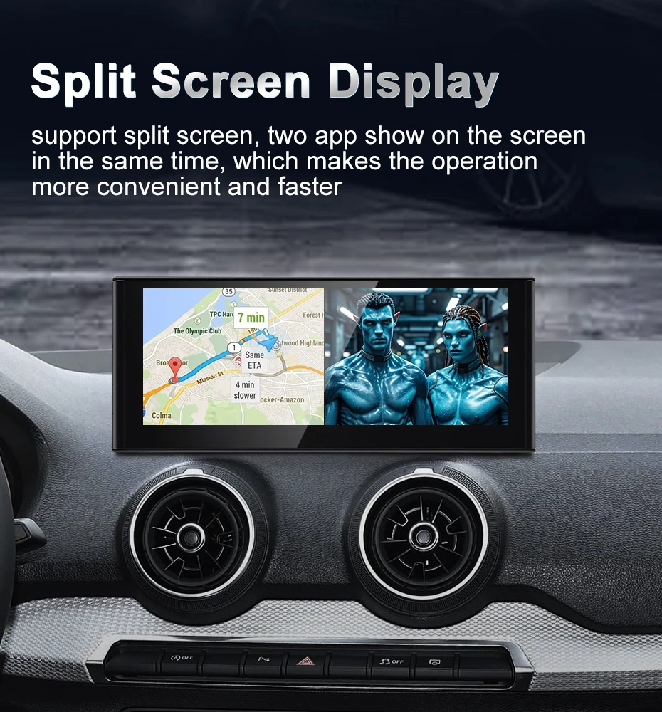 Qualcomm Snapdragon 680 6225 2.4GHz 10.25inch Wireless CarPlay Auto For AUDI Q2