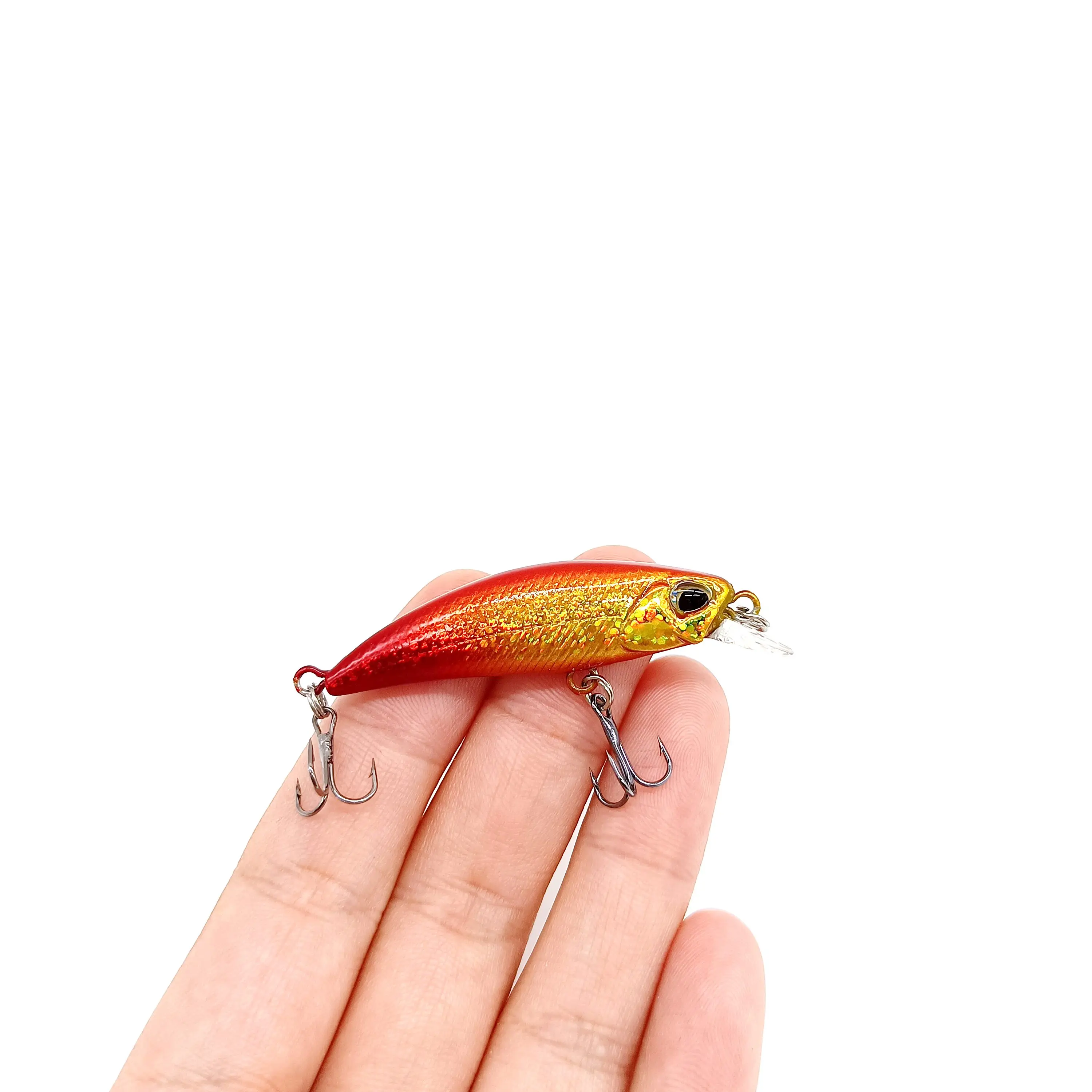 

DUODUOYU 1 шт. мини тонущие рыболовные приманки в форме гольяна 3 г/55 мм искусственная пластиковая жесткая приманка