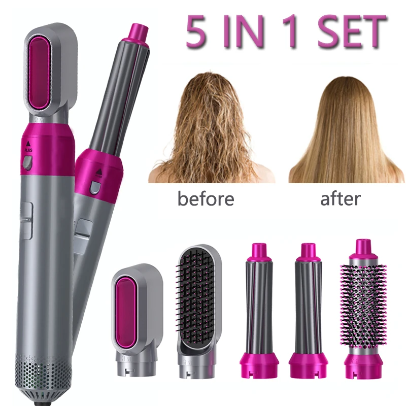Electric Hair Styler Dryers 5 In 1 Curler Automatic Straighteners Blow