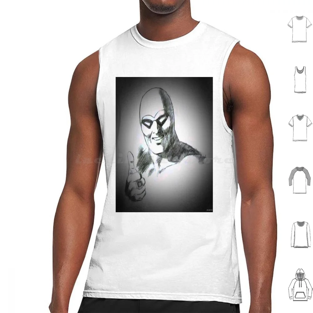 

Fantoman Tank Tops Vest Sleeveless Vintage Comic Book Superhero Comics Black And White Phantom