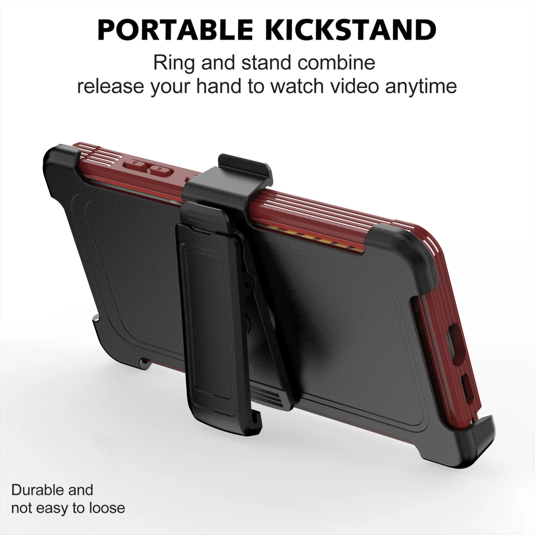 Hybrid Armor XT Magnetic Case - Anti-Drop Protective Cover with Clip