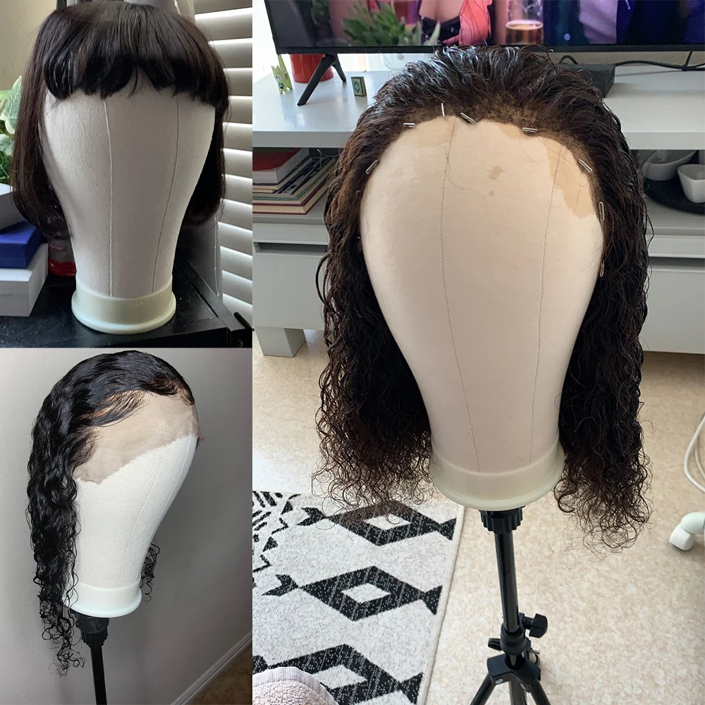 23' ' Training Mannequin Head Canvas Head for Wigs with