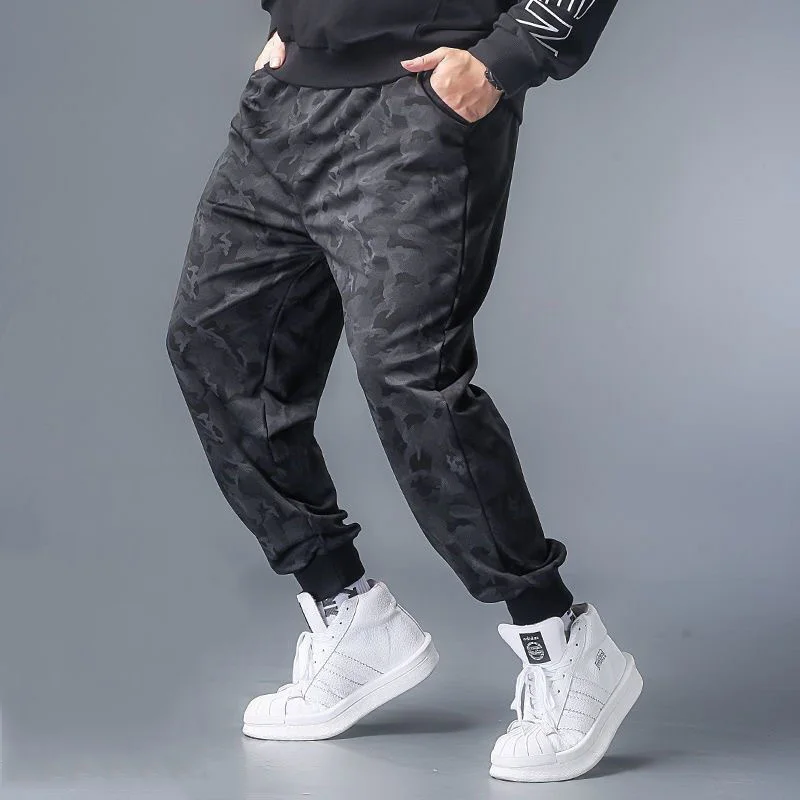 Men\'s Casual Pants Streetwear Camouflage Quick Dry Sweatpants Men Clothing Trend Korean Harem Pants Mens Daily Loose Trousers