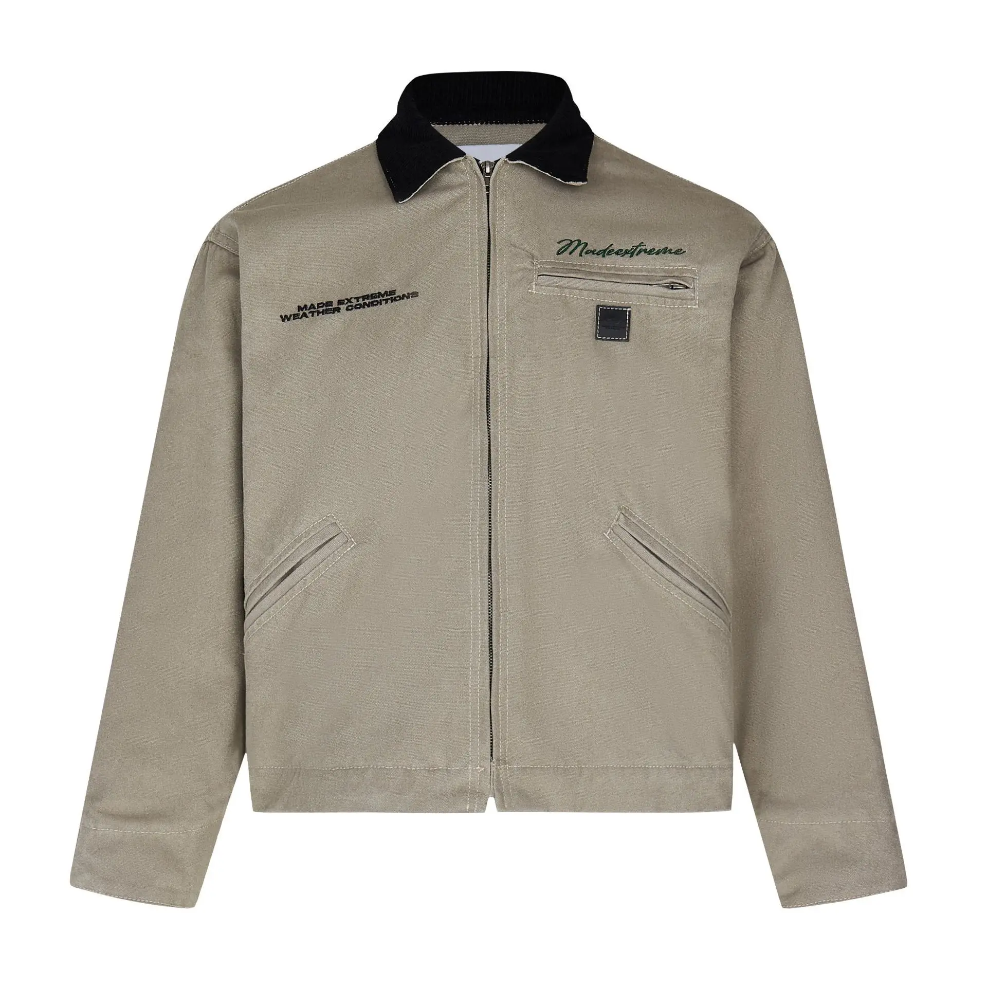 

MADEEXTREME Retro Thickened Coat Cotton Shacket Vintage Outerwear & Coats Winter Jacket Men
