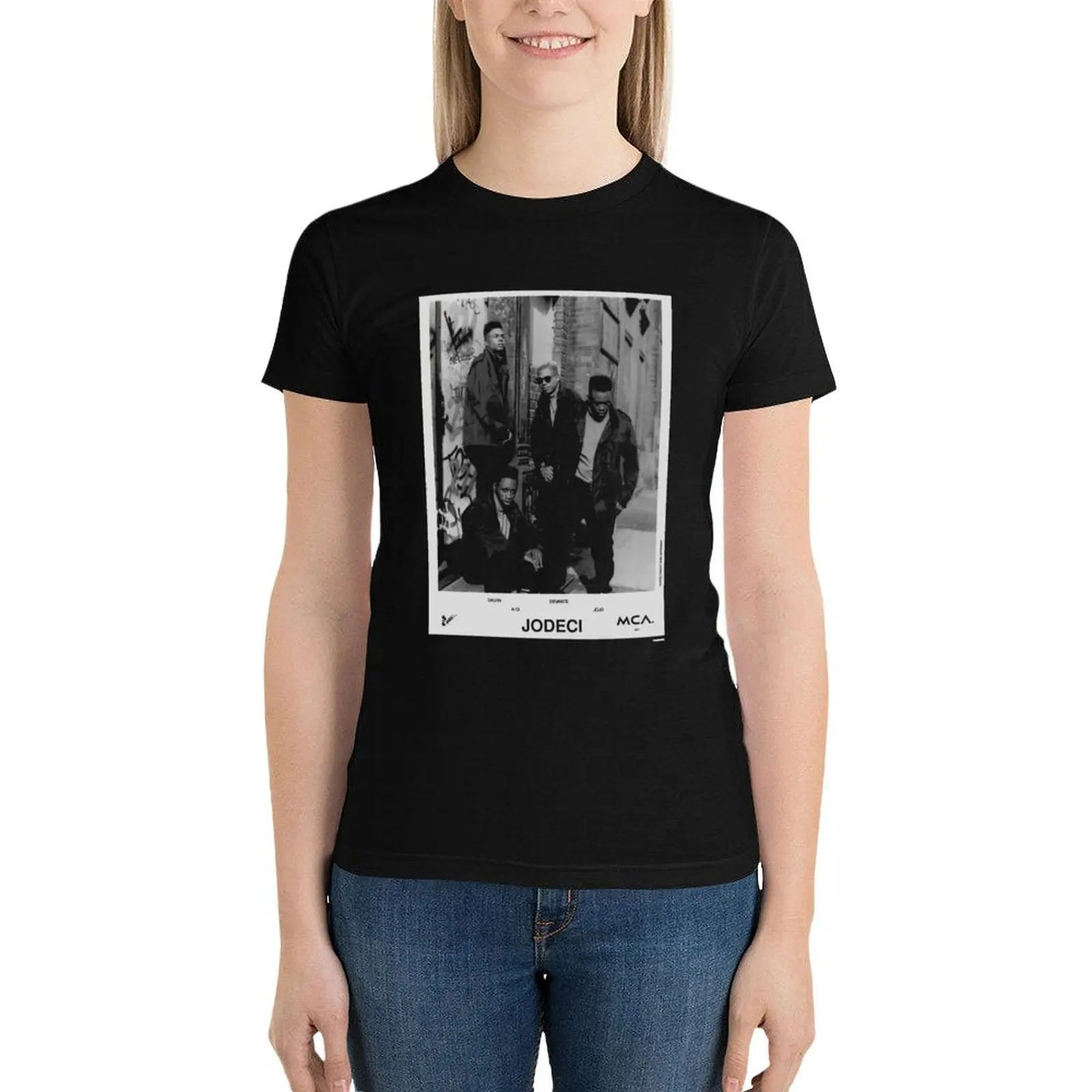 Vintage Jodeci T-Shirt Short sleeve tee hippie clothes cat shirts for Women