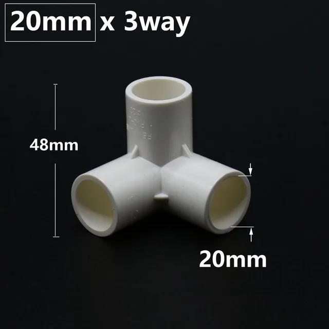 Dn15 Dn20 Dn25 Dn40 Pvc Csatlakozó 20/25/32/50Mm 3/4/5-Utas Háromdimenziós Vízellátó Műanyag Csőszerelvények - Image 2