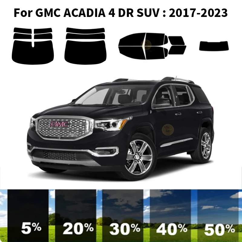 

Нанокерамическая Автомобильная УФ-пленка Precut для окон, автомобильная пленка для окон для GMC надлежащего зрения 4 DR SUV 2017-2023