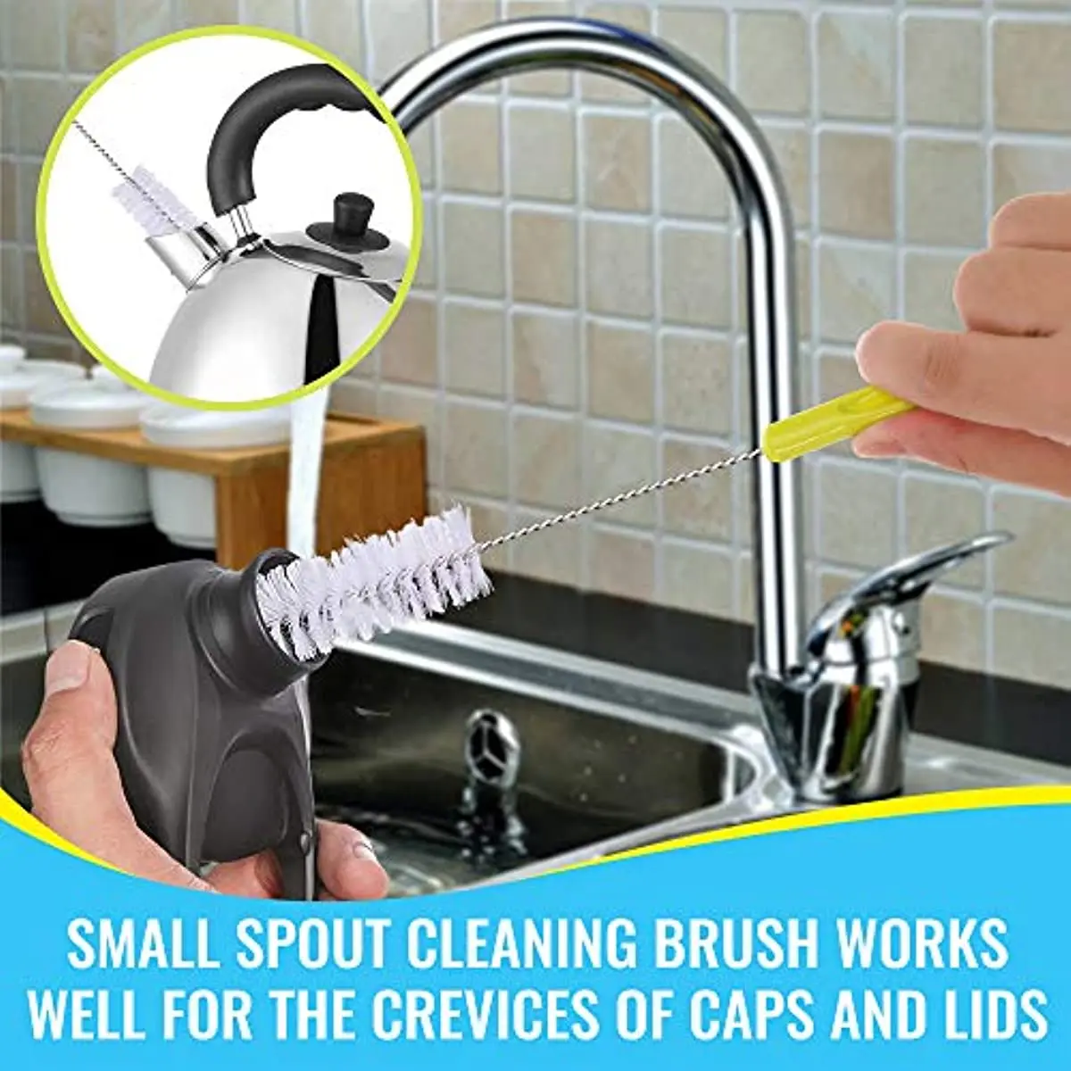 Bottle Cleaning Brush Set-Long Handle Bottle Cleaner For Washing Narrow Neck Beer Bottles