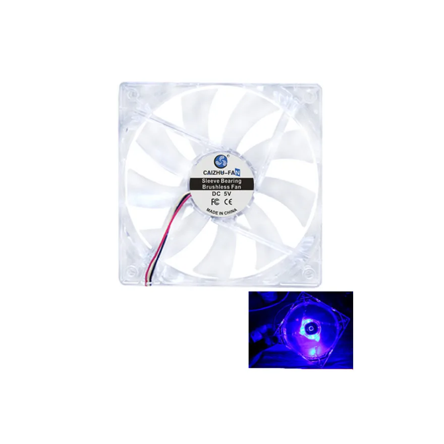 120MM 12CM 12025  CPU Fan 120x120x25MM DC 5V 12V 24V Computer Case Cooling Fan 3PIN LED m120 pwa kit fan 3 120mm 800 1700rpm 31 66cfm 19 4 33 8dba aura rgb pwm 3pin aura rtl 24 875712