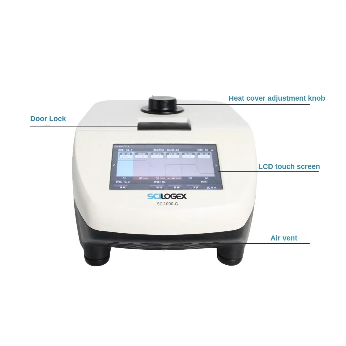 SCILOGEX New SCI1000-G Gradient PCR Amplifier Polymerase Chain Reaction Experiment Temperature Control Accurate Program Storage