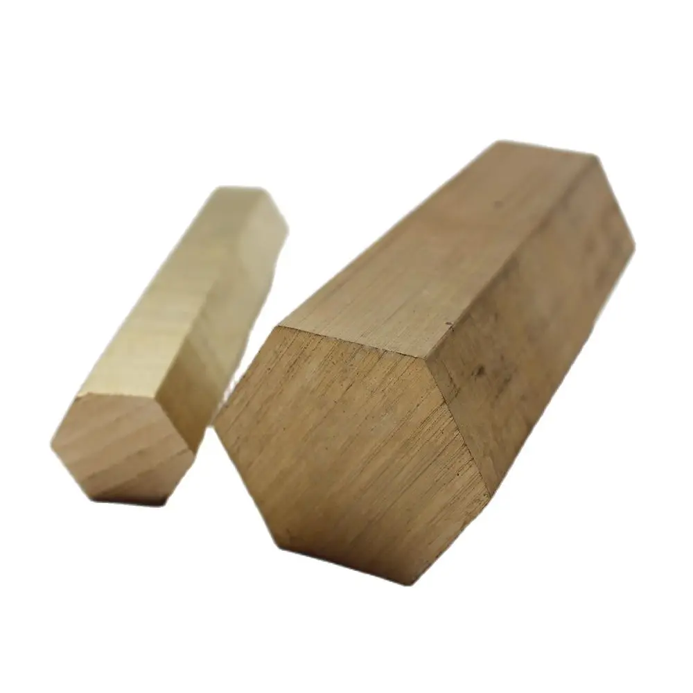 H59 Hexagonal Brass Rod Solid Hexagonal Bar size 4/5/6/8/9/10-65MM Knife Mosaic pins Mosaic rivet