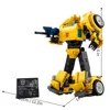 950Pcs Yellow Robot Truck Car Toys Building Blocks 10338 Truck Transformationed Autobot Deformation Gift For Children 6