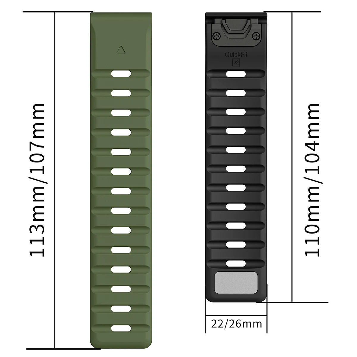 Magnetic QuickFit Silicone Watch Band Bracelet
