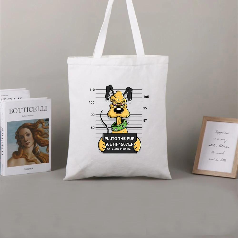 Disney Mickey And Minnie Ladies Shoulder Cartoon Shopping Bag Girl Fashion Leisure Tote Bag Solid Color Women'S Bag 2022 Trend