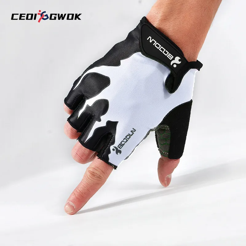 

CEOI GWOK Новое поступление Дышащие Перчатки для фитнеса тренировочные велосипедные перчатки силиконовые гелевые Нескользящие велосипедные перчатки с открытыми пальцами