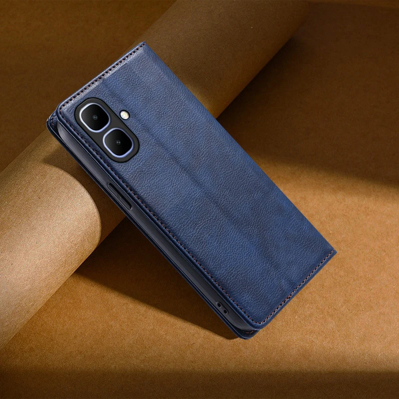 Étui Portefeuille RFID Pour Infinix Smart 10 Plus - Protection Cuir Anti-onde