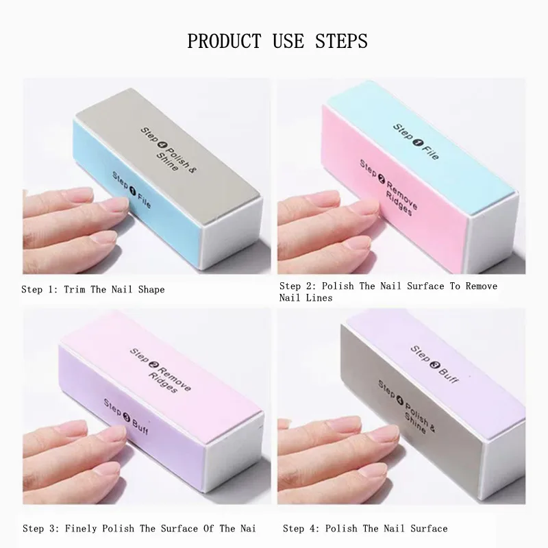 

4 подъездных путей, Пилочки для ногтей буферный блок полировки шлифовальный профессиональный маникюр с полировкой инструмент для ухода за ногтями Инструмент для педикюра Губка Файлы поставки