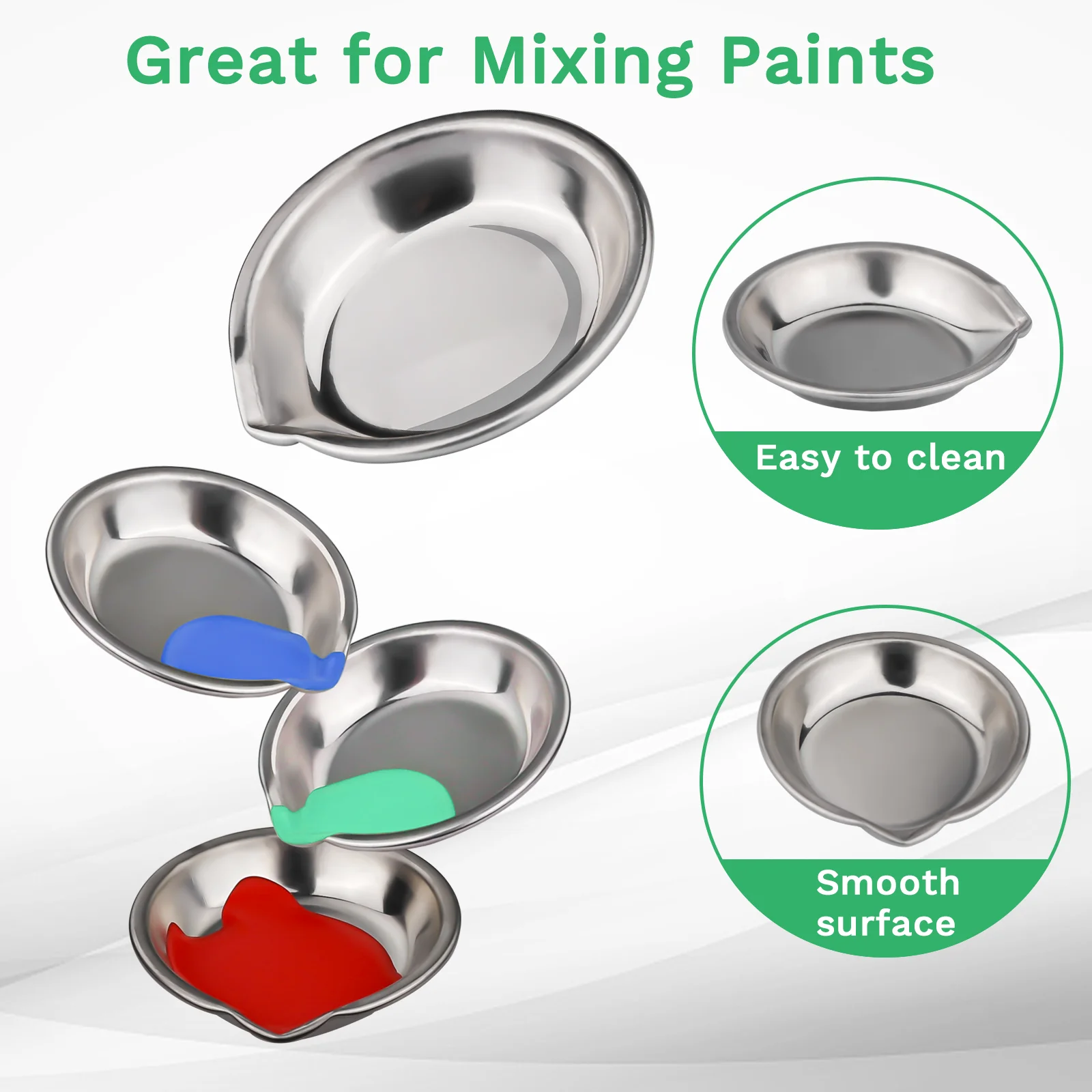 12pcs Color Holder Paint Pallette Tray Mixing Small Paint Tray Paint Mixing  Cups Small Round Paint Tray For Artist Round Plates - AliExpress