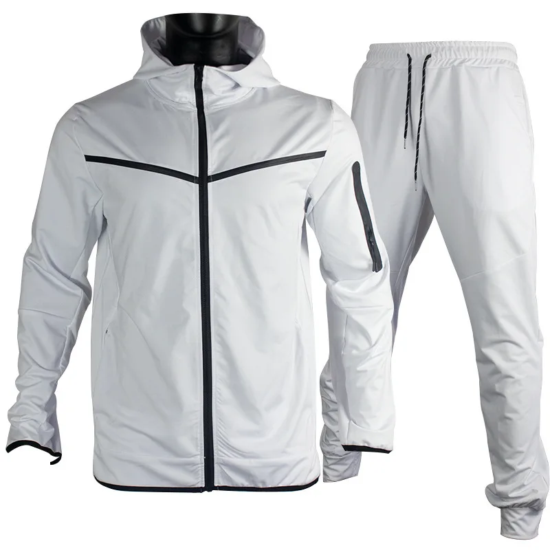 2023 Spring and Autumn Men's New Racquet Fashion High end Sports Set Men's Hoodie Fashion Casual Sports Zipper Jacket Pants