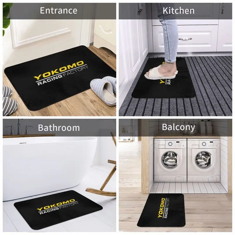 Yokomo Racing Factory Mat Rug Carpet Soft Balcony Anti-Slip Velvet Rug Entrance Mat 5