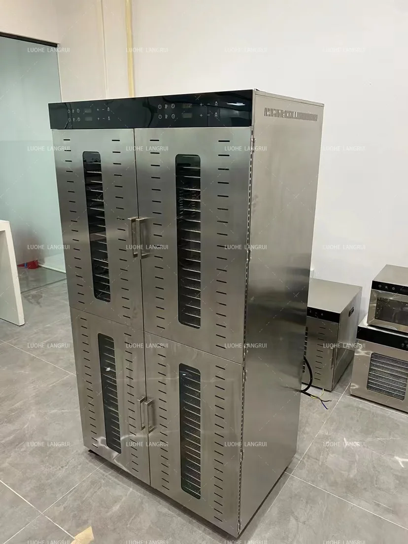96 trays Professional Dehydrator Fruit Industrial Meat Food Cassava Commercial Stainless Steel Vegetables Dehydrator Machine 4