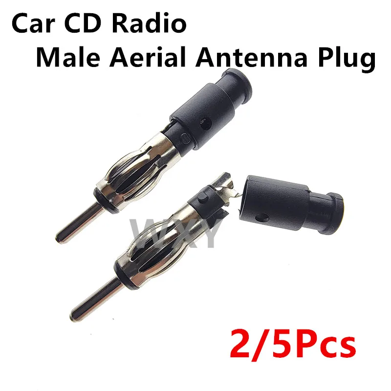 

2/5Pcs Car CD Radio Male Aerial Antenna Plug Repair Adapter Plastic Handle Connector For Car Radios Antennas