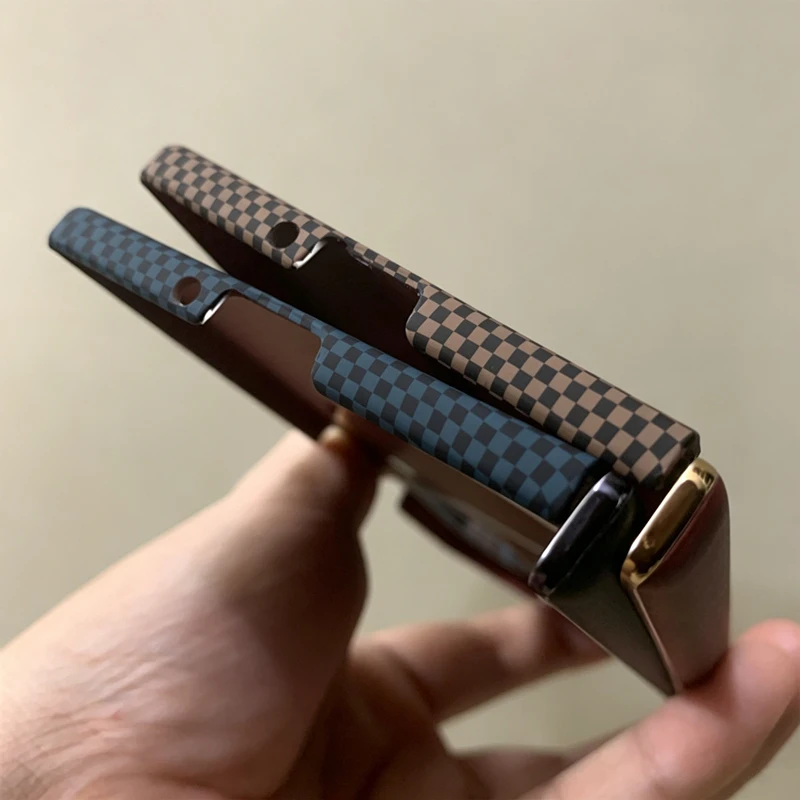 Carbon Fiber Texture Phone Case with Magnetic Wireless Charging and Metal Lens Armor Cover
