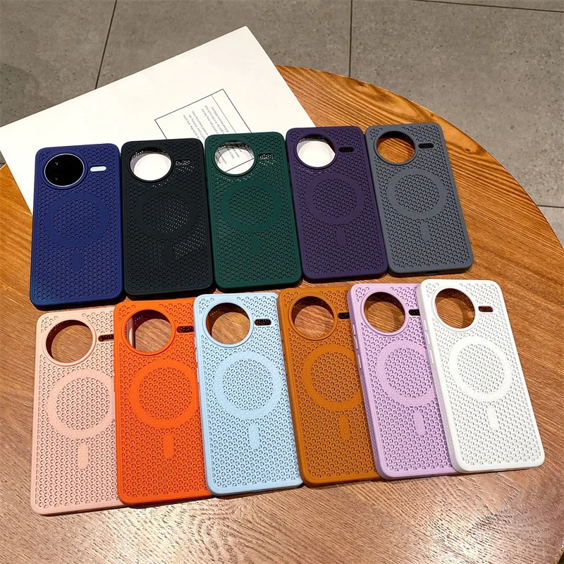 Enhanced Magnetic Shockproof Case with Heat Dissipation and Soft Bumper Shell