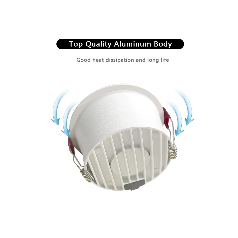 Description Picture 6 of itemSANDIY Led Spotlight Recessed Ceiling Light Built-in Spot Lamp Black White Downlights for Foyer Kitchen Home Decoration Lighting