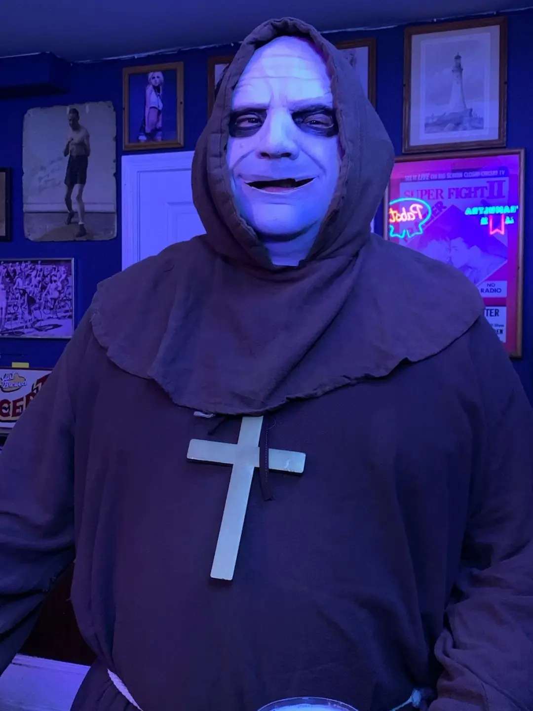 Hochwertige rätselhafte Onkel-Freak-Kostümmaske, klassische dunkle Komödie-Charaktermaske, alte Onkelmaske – Detail 14