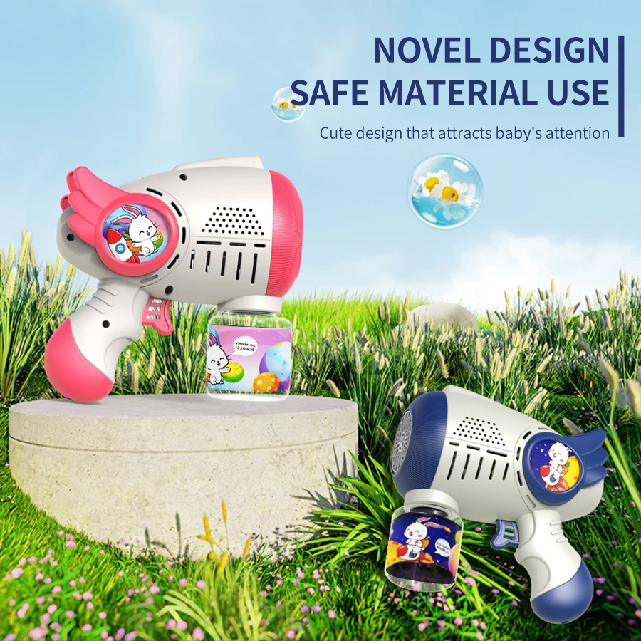 bubble gun cartoon shape fully automatic continuous foaming handheld electric
