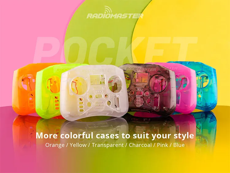 Coque Transparente pour Simulateur RC - Lot de 5 Couleurs