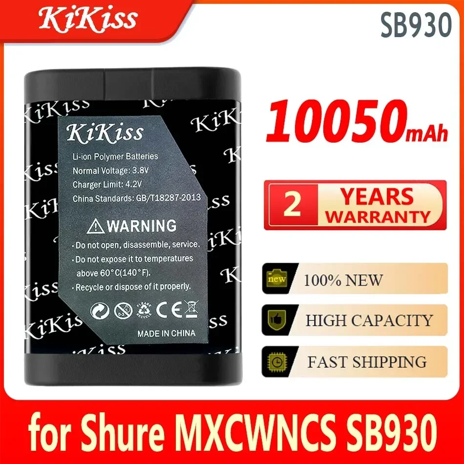 

KiKiss Battery 10050mAh for Shure MXCWNCS SB930 High Capacity Bateria