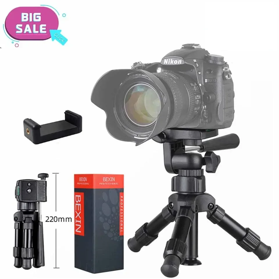 

SLR Camera Mini Photography Selfie Mobile Phone Desktop Live Streaming Portable Tripod Adapter Accessories For Nikon Sony Canon