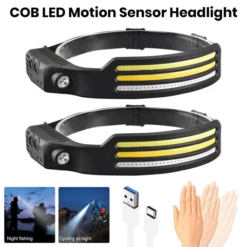 

Outdoor Headlight Versatile Sensor Led Headlamp High Brightness Multiple Modes Waterproof Usb Rechargeable Torch for Outdoor