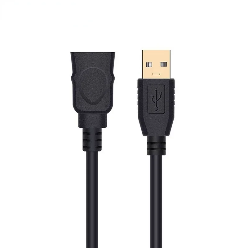 PC 노트북 키보드용 초고속 데이터 동기화 익스텐션 케이블, USB 2.0 수-암 USB 케이블, 1.5m, 2m, 3m 연장 코드 와이어
