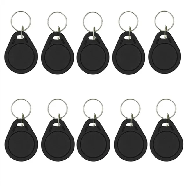 5YOA 5/10pcs RFID 13.56mhz Smart Chip Keychain Ic Rewritable Label Waterproof Copy Card Badge Uid Token Tag Clone Duplicator 4
