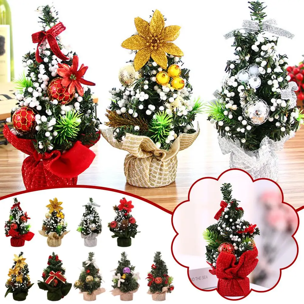 Mini Sapin de Noël de 7,87 Pouces, Décoration de Maison, de Restaurant, Nouvel An, Excellente Fabrication, Fournitures de ixde Vacances de Haute Qualité