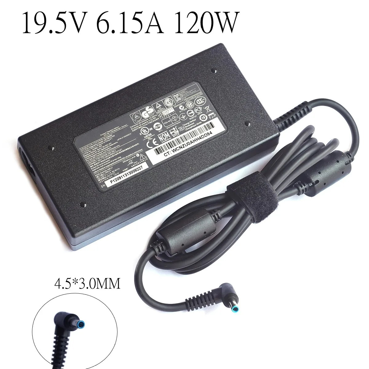 

120W 19.5V 6.15A 4.5*3.0mm Laptop Adapter FOR HP ENVY 15 17 15-J013TX J015T 15-AX033 HSTNN-CA25 Charger Notbook Power Supply