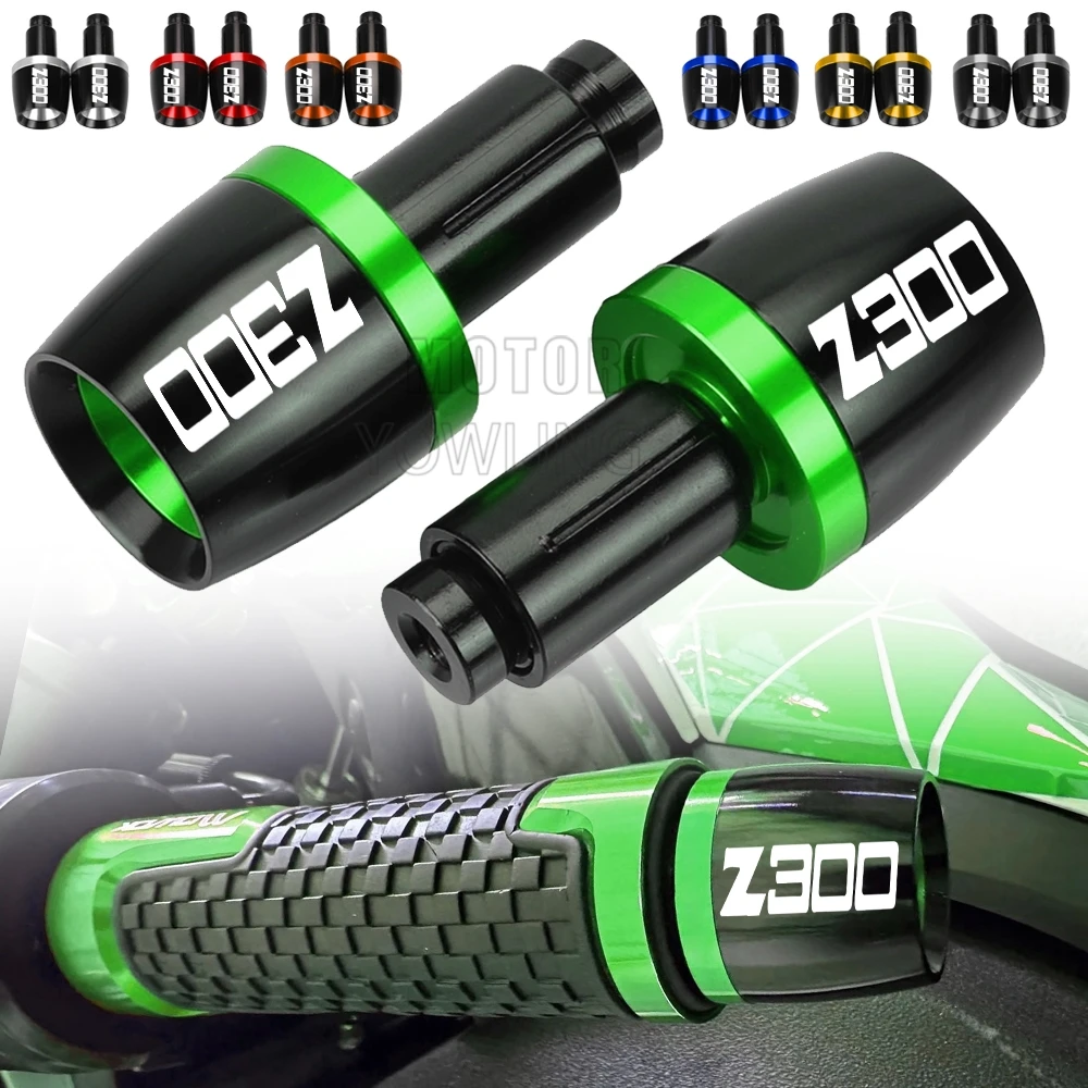 

Мотоциклы для Kawasaki Z300 NINJA 300R 300 R 2008-2019 2020 2021 2022 2023 CNC ручки наконечники стержня колпачок противовес