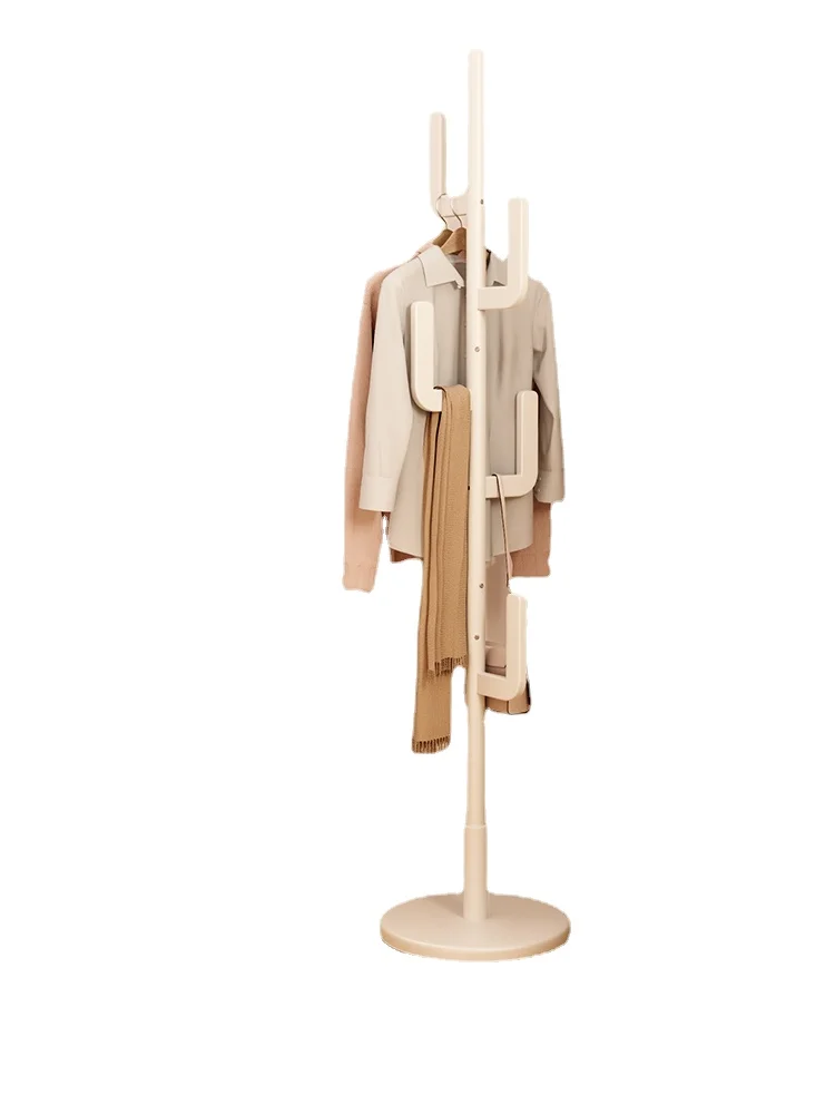 

Xl Clothes Rack Floor Rod Type Simple Coat Rack Solid Wood Hanger Bedside Clothes Hanging Rack