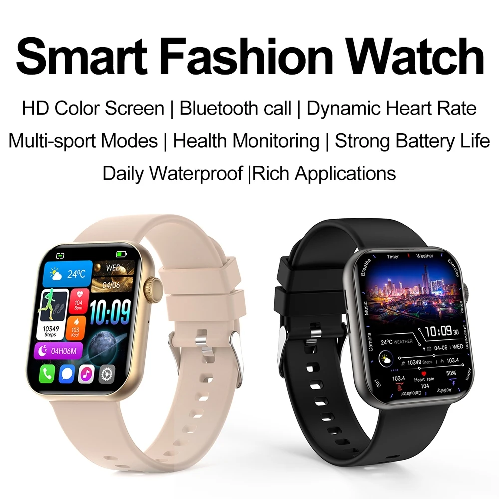 2025 New Smart Watch Men GPS Sports Waterproof Watch Health Heart Rate AI Voice Assistant Bluetooth Call HD Smartwatch IOS